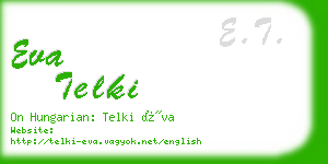 eva telki business card